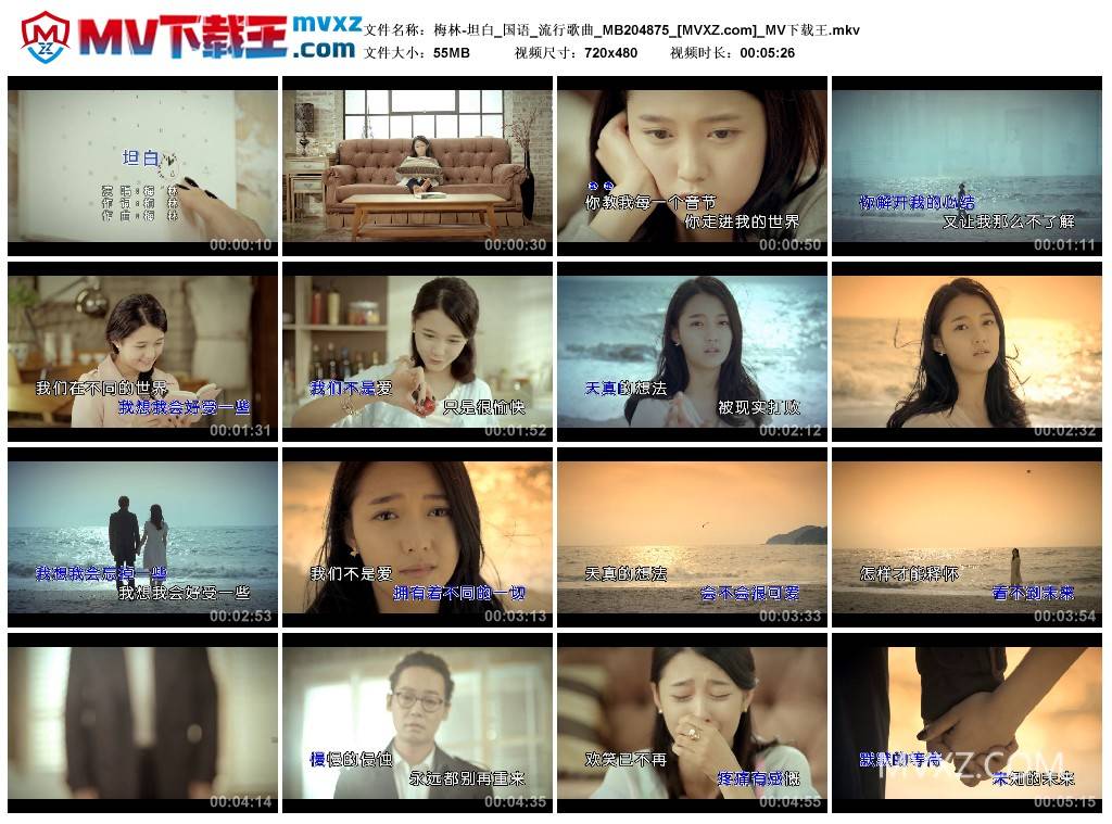梅林-坦白_国语_流行歌曲_MB204875